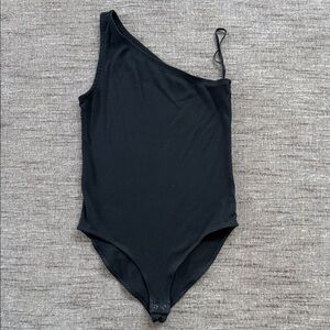 GAP Black Asymmetrical Bodysuit